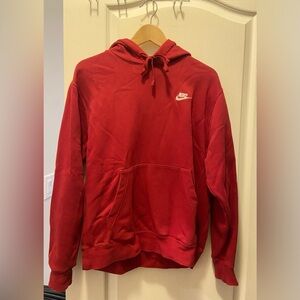 Nike Sportswear Club Fleece Pullover Hoodie - Men’s Medium Dark Red